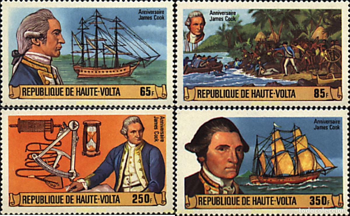 Sellos: 158579 MNH ALTO VOLTA 1978 250 ANIVERSARIO DEL NACIMIENTO DE JAMES COOK