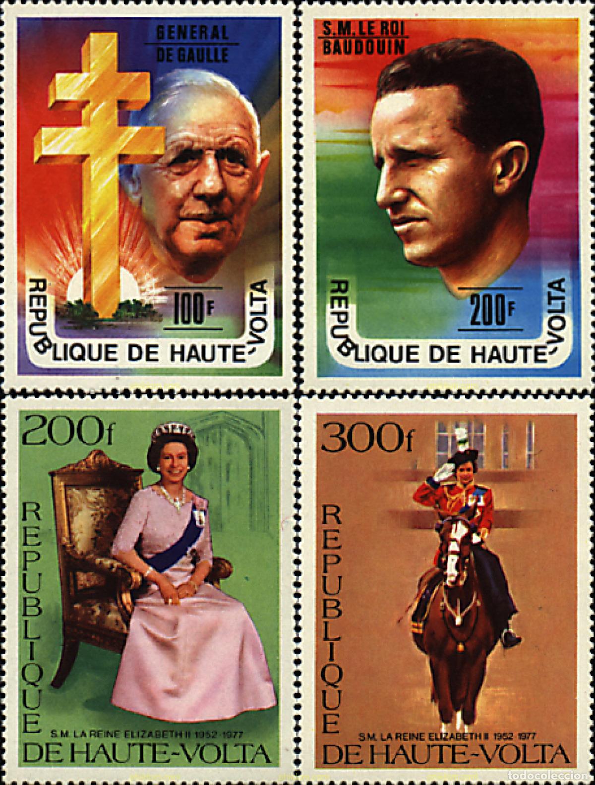 Sellos: 37288 MNH ALTO VOLTA 1977 PERSONALIDADES CONTEMPORANEAS