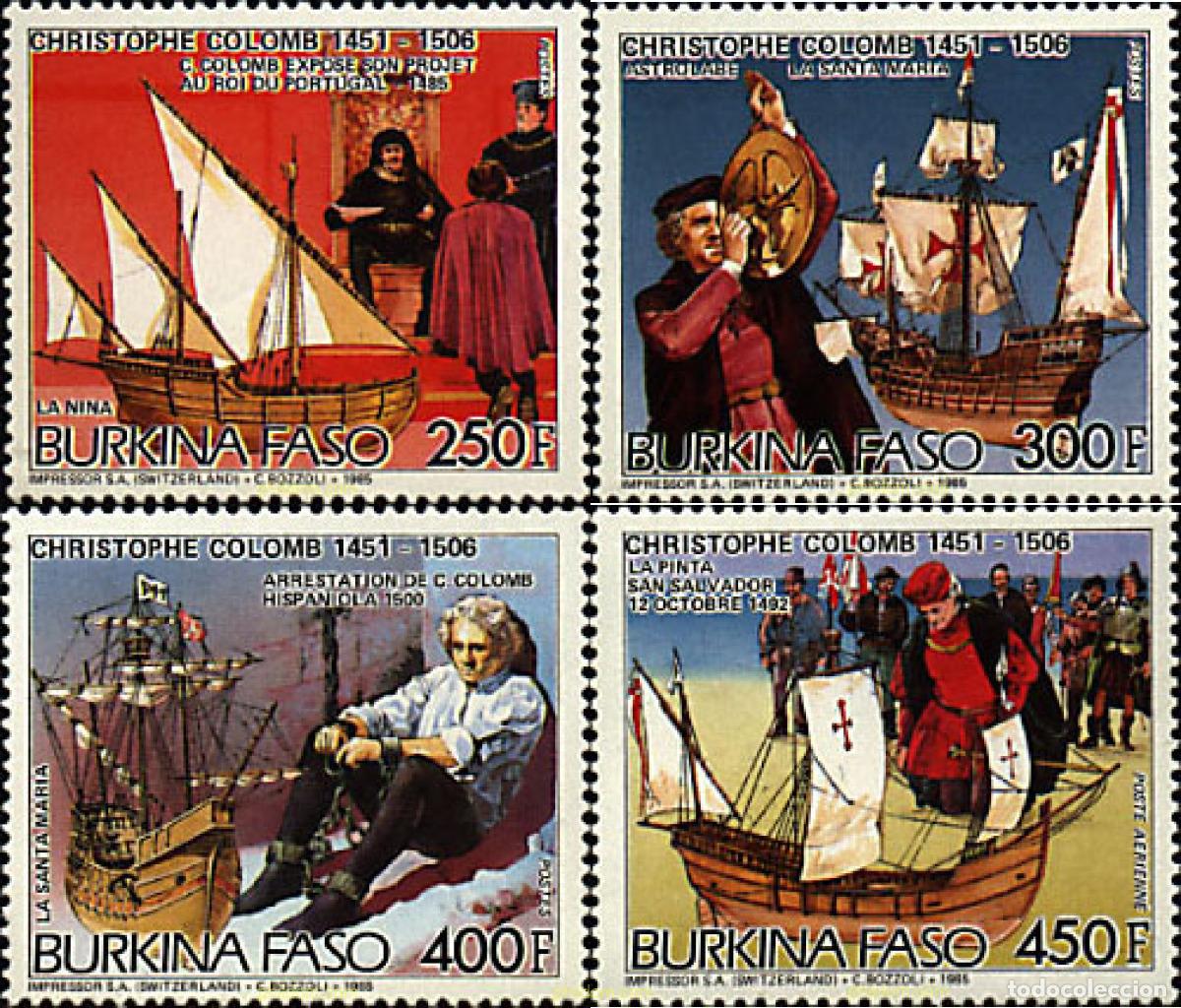 Sellos: 114535 MNH BURKINA FASO 1986 CISTOBAL COLON