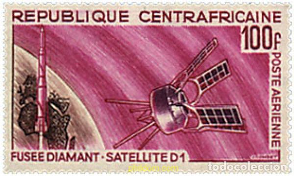 Sellos: 50702 MNH CENTROAFRICANA 1966 PUESTA EN ORBITA DEL SATELITE D1