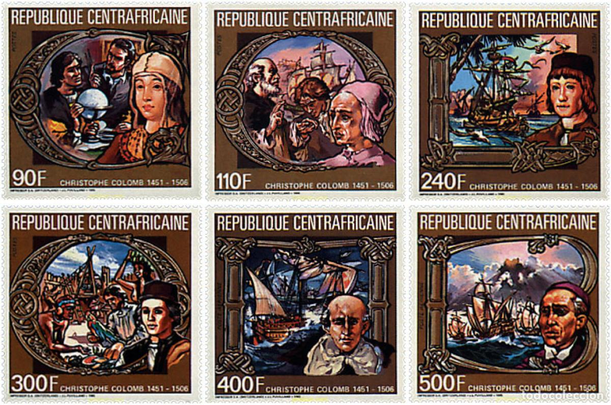 Sellos: 117068 MNH CENTROAFRICANA 1985 400 ANIVERSARIO DE CRISTOBAL COLON