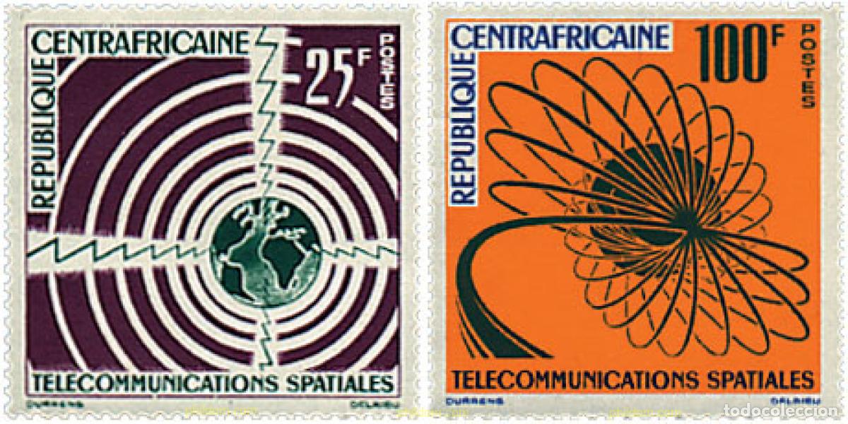 Sellos: 50712 MNH CENTROAFRICANA 1963 TELECOMUNICACIONES ESPACIALES