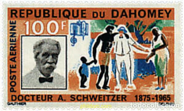 Sellos: 199275 MNH DAHOMEY 1966 MUERTE DEL DOCTOR ALBERT SCHWEITZER
