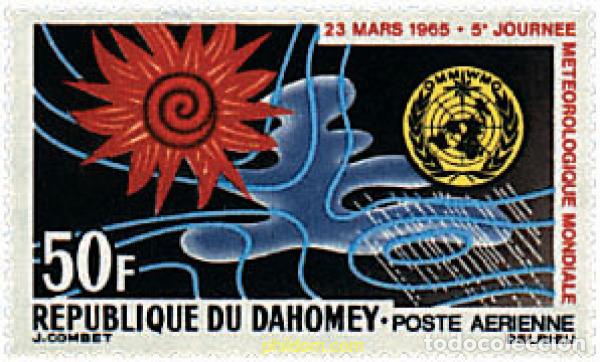 Sellos: 199277 MNH DAHOMEY 1965 5 JORNADA METEOROLOGICA MUNDIAL