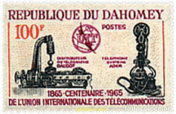 Sellos: 199233 MNH DAHOMEY 1965 CENTENARIO DE LA UNION INTERNACIONAL DE LAS TELECOMUNICACIONES