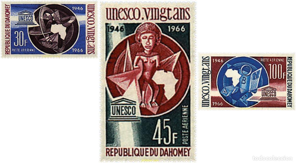 Sellos: 199256 MNH DAHOMEY 1966 20 ANIVERSARIO DE LA UNESCO