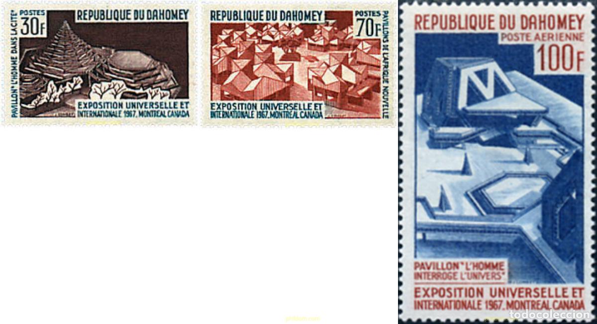 Sellos: 199230 MNH DAHOMEY 1967 EXPOSICION INTERNACIONAL DE MONTREAL
