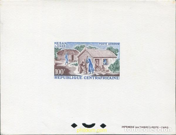 Sellos: 632627 MNH CENTROAFRICANA 1965 MOVIMIENTO DE EVOLUCION SOCIAL DEL AFRICA NEGRA