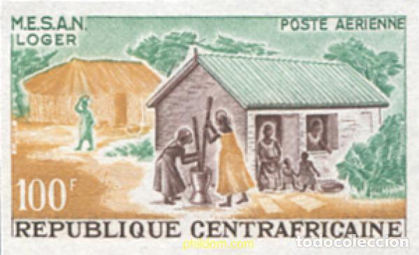 Sellos: 632642 MNH CENTROAFRICANA 1965 MOVIMIENTO DE EVOLUCION SOCIAL DEL AFRICA NEGRA