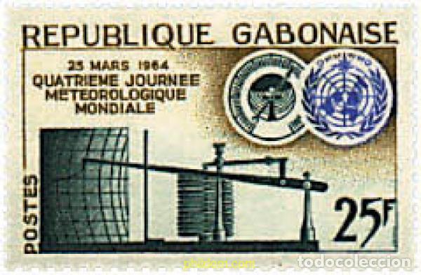 Briefmarken: 211033 MNH GABON 1964 METEOROLOGIA