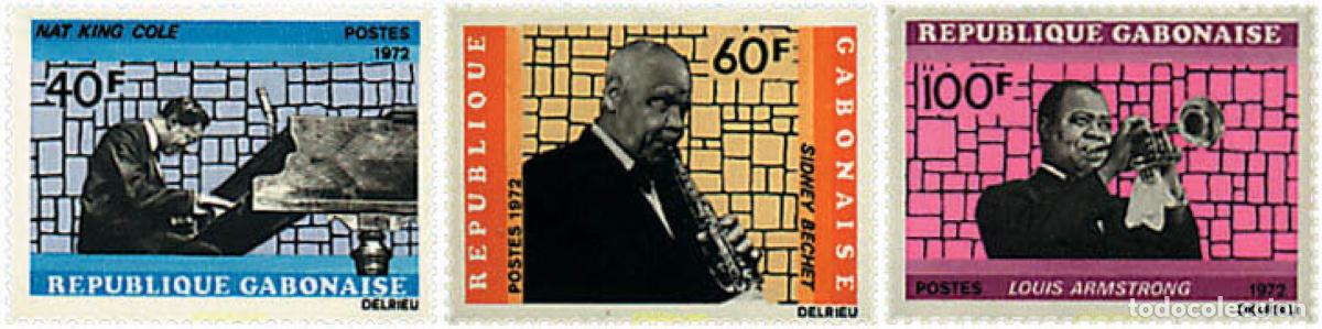 Sellos: 88786 MNH GABON 1972 MUSICOS DE JAZZ
