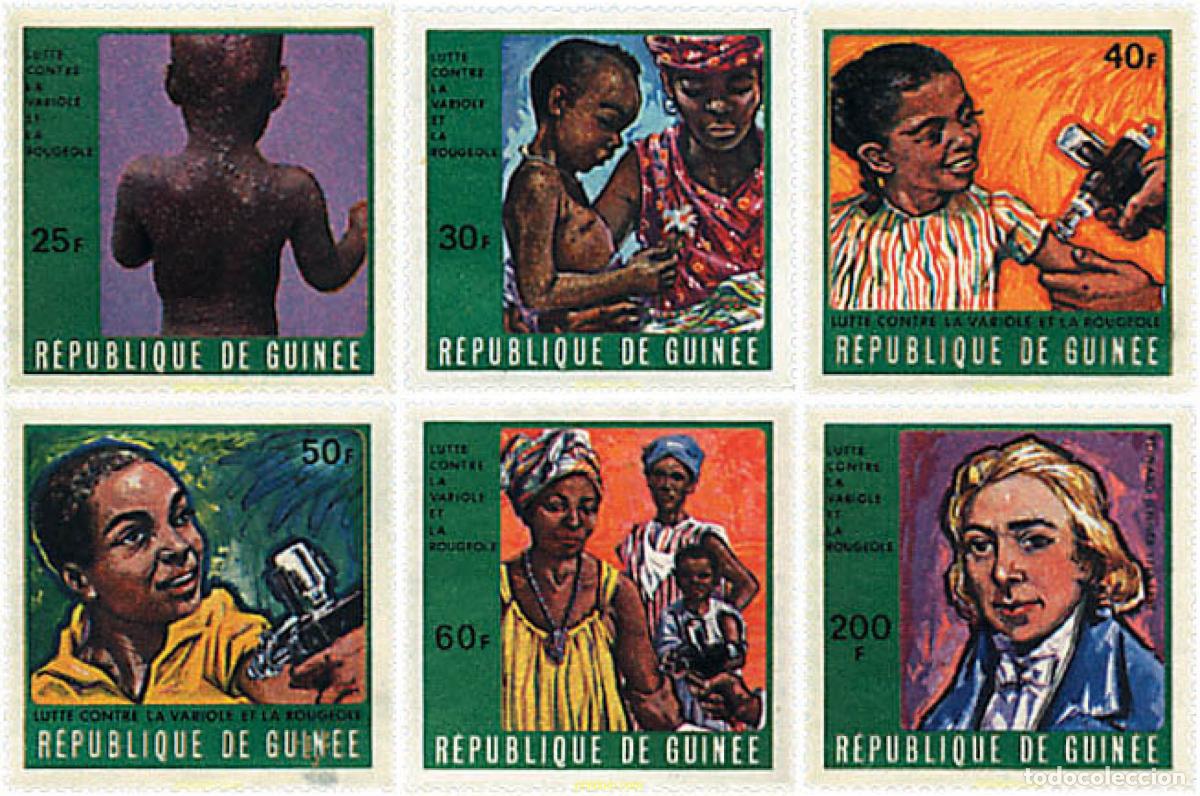 Sellos: 91214 MNH GUINEA 1970 LUCHA CONTRA LA VARICELA Y EL SARAMPION