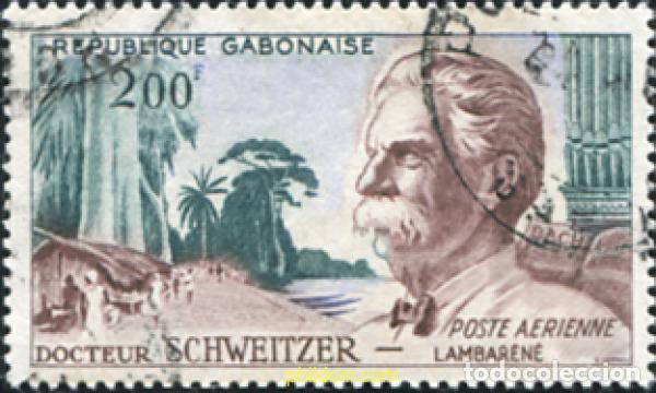 Sellos: 668471 USED GABON 1960 DOCTOR SCHWEITZER