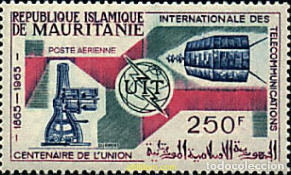 Briefmarken: 160825 MNH MAURITANIA 1965 CENTENARIO DE LA UNION INTERNACIONAL DE TELECOMUNICACIONES