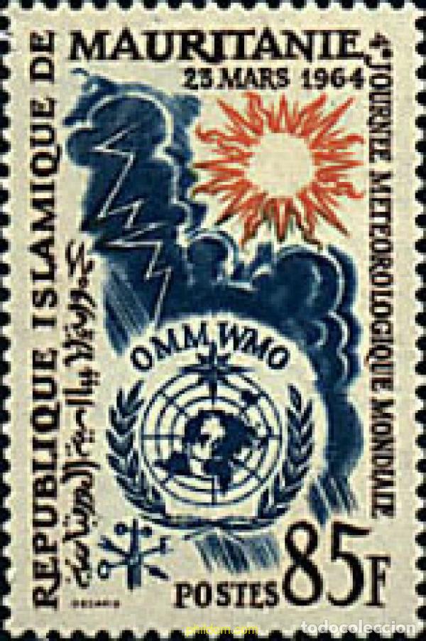 Francobolli: 160785 MNH MAURITANIA 1964 4 JORNADA METEOROLOGIA MUNDIAL