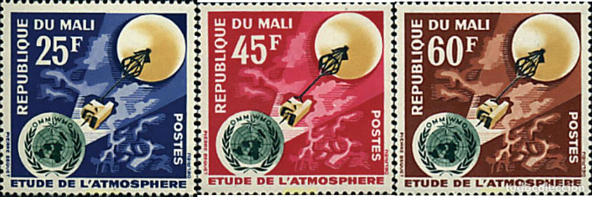 Stamps: 221966 MNH MALI 1963 ESTUDIO DE LA ATM&Oacute;SFERA