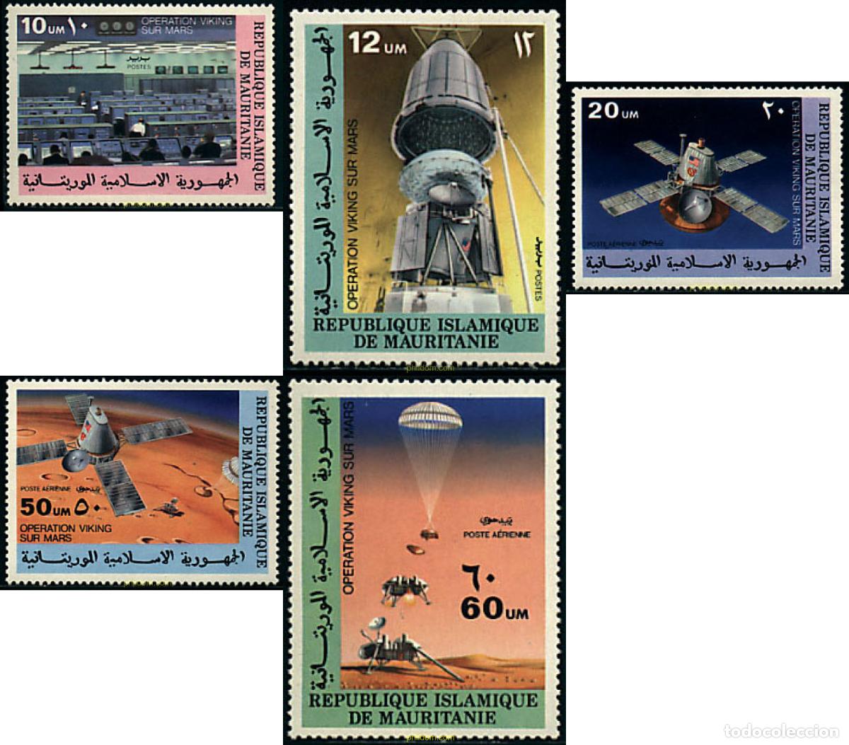 Sellos: 192838 MNH MAURITANIA 1977 MARTE. OPERACION VIKING