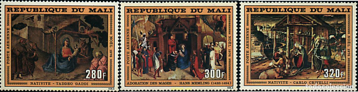 Sellos: 163307 MNH MALI 1976 NAVIDAD. PINTURAS