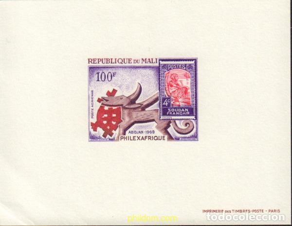 Sellos: 584671 MNH MALI 1969 PHILEXAFRIQUE. EXPOSICION FILATELICA INTERNACIONAL