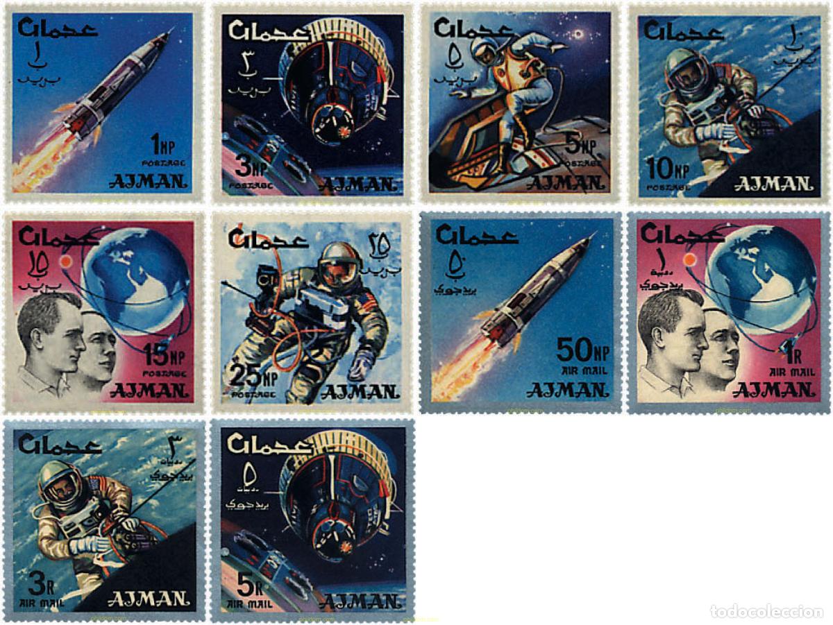 Sellos: 73558 MNH AJMAN 1966 CONQUISTA DEL ESPACIO