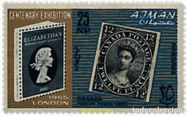 Sellos: 678517 MNH AJMAN 1965 125 ANIVERSARIO DEL SELLO