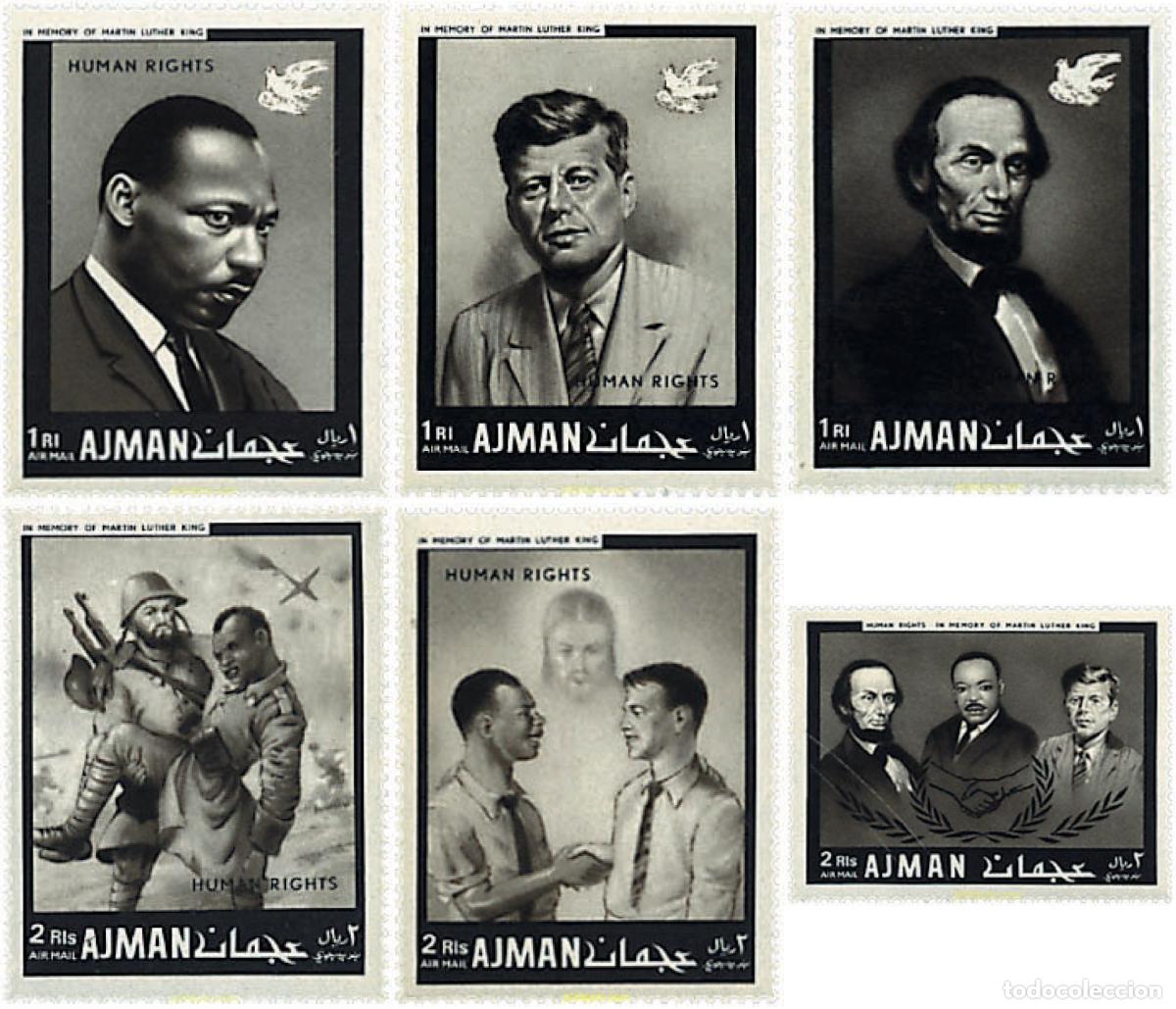 Sellos: 181039 MNH AJMAN 1968 A&Ntilde;O INTERNACIONAL DE LOS DERECHOS HUMANOS