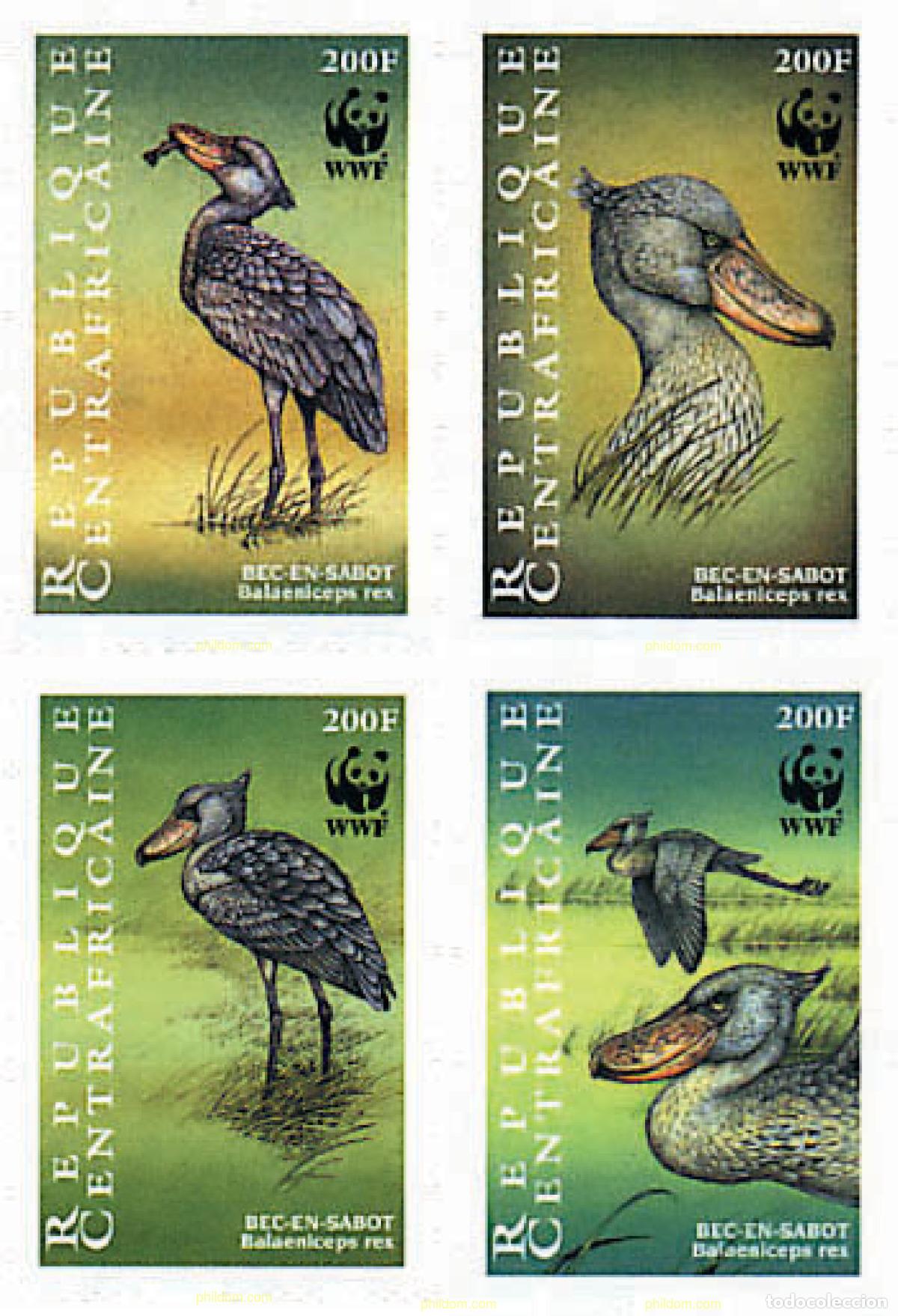 Sellos: 74203 MNH CENTROAFRICANA 1999 PICOZAPATO