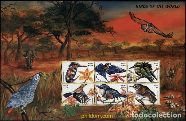 Sellos: 276354 MNH NEVIS 1999 PAJAROS DEL CARIBE