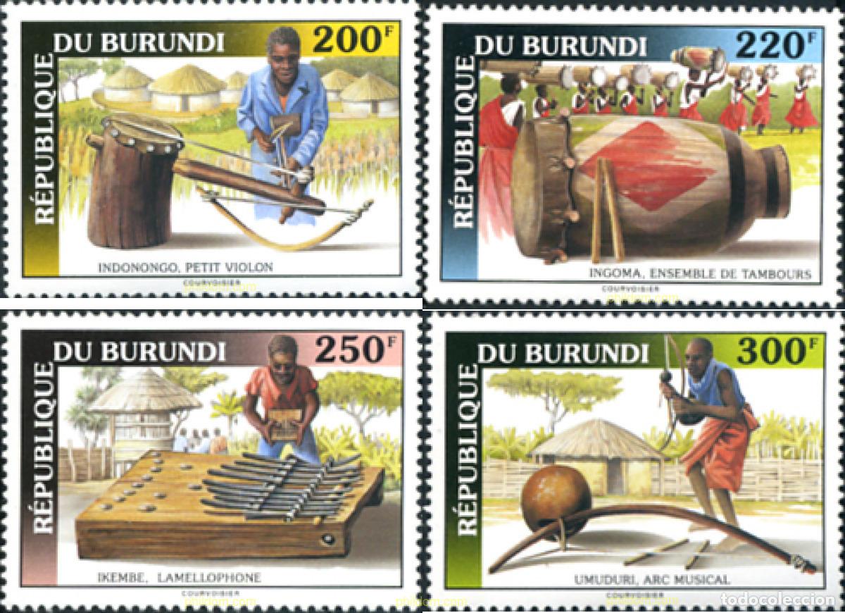 Sellos: 183733 MNH BURUNDI 1993 INSTRUMENTOS MUSICALES