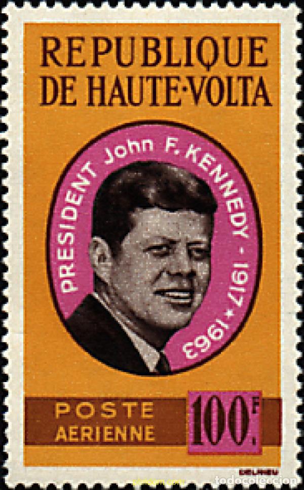 Sellos: 36420 MNH ALTO VOLTA 1964 ANIVERSARIO DE LA MUERTE DEL PRESIDENTE JOHN F. KENNEDY