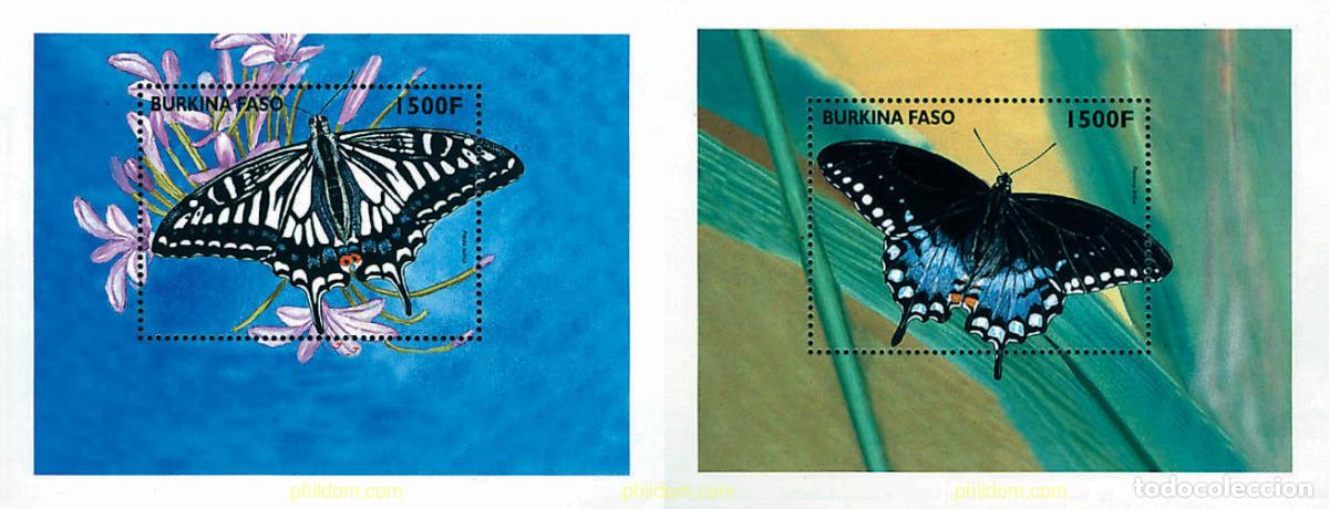 Sellos: 368498 MNH BURKINA FASO 1998 MARIPOSAS DEL MUNDO