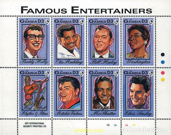 Sellos: 605797 MNH GAMBIA 1993 ARTISTAS CELEBRES