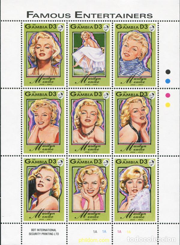 Sellos: 681403 MNH GAMBIA 1993 ARTISTAS CELEBRES