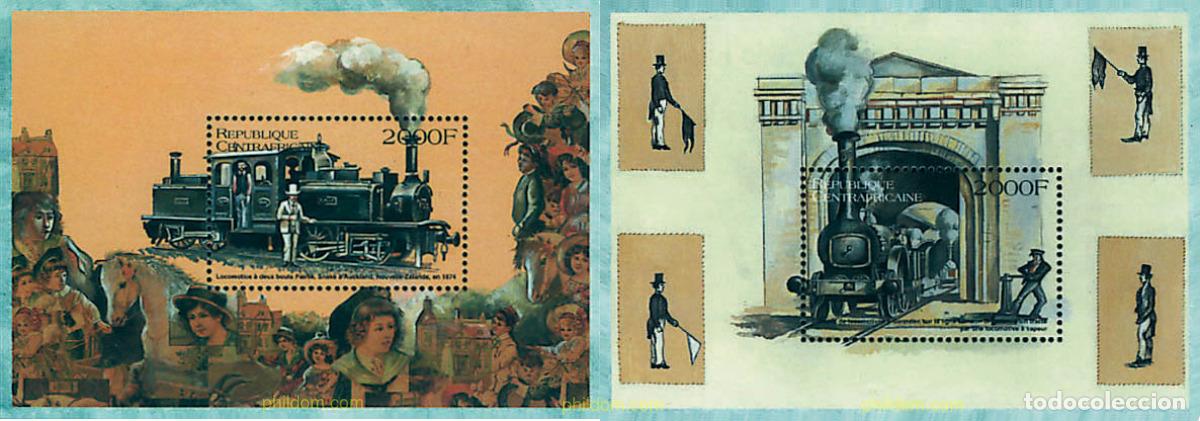 Sellos: 60563 MNH CENTROAFRICANA 1999 LOCOMOTORAS