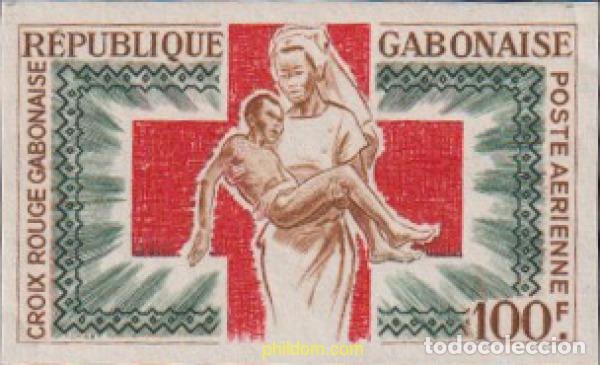 Sellos: 619077 MNH GABON 1965 CRUZ ROJA