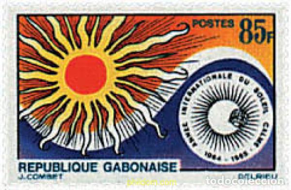 Sellos: 36867 MNH GABON 1965 A&Ntilde;O INTERNACIONAL DEL SOL EN CALMA
