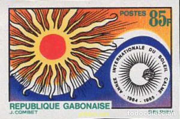 Sellos: 674395 MNH GABON 1965 A&Ntilde;O INTERNACIONAL DEL SOL EN CALMA