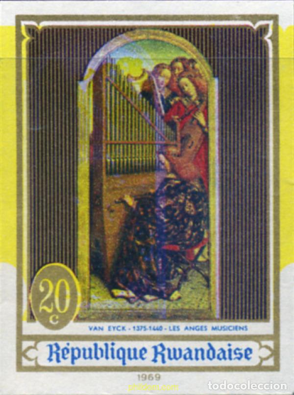Sellos: 221367 MNH RUANDA 1969 PINTURAS