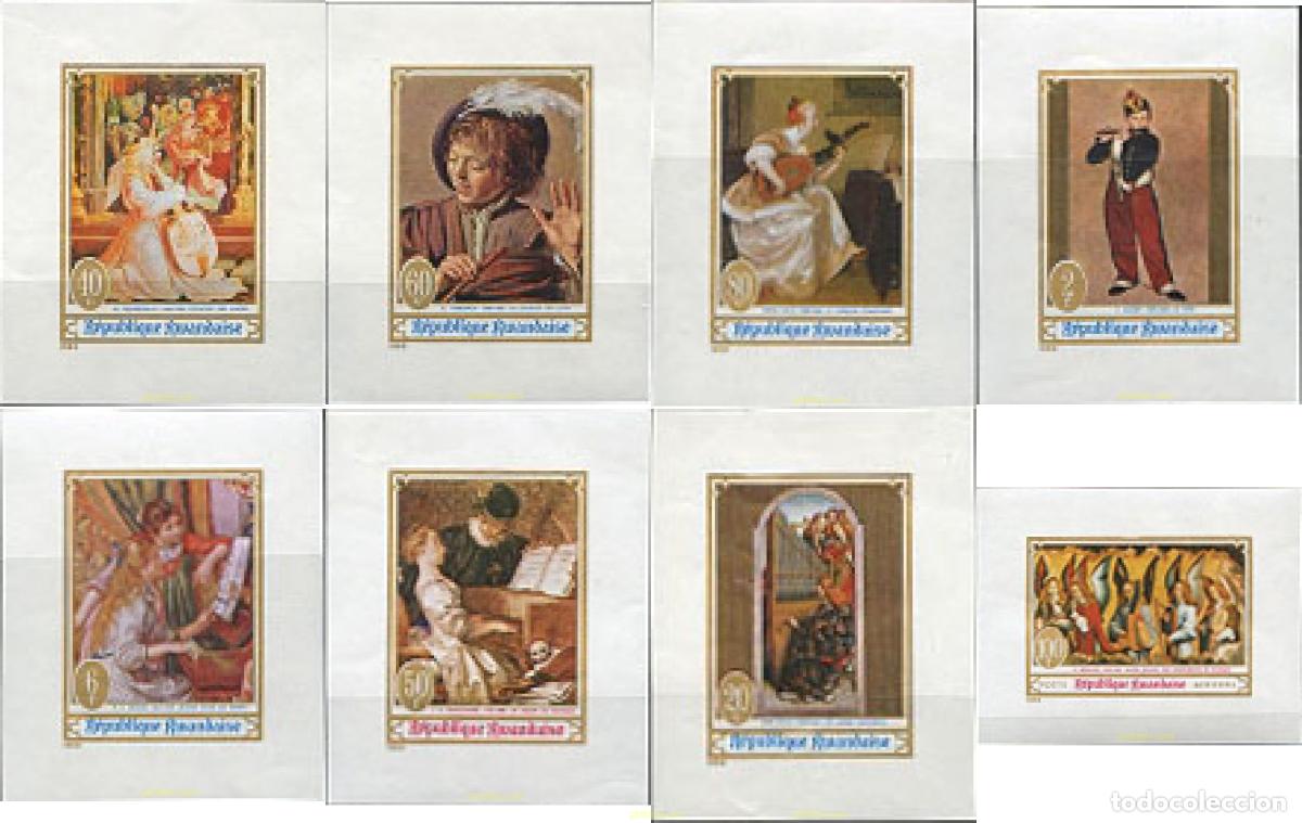 Sellos: 221998 MNH RUANDA 1969 PINTURAS