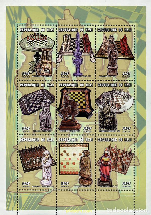 Sellos: 221894 MNH MALI 1998 MAESTROS DEL AJEDREZ