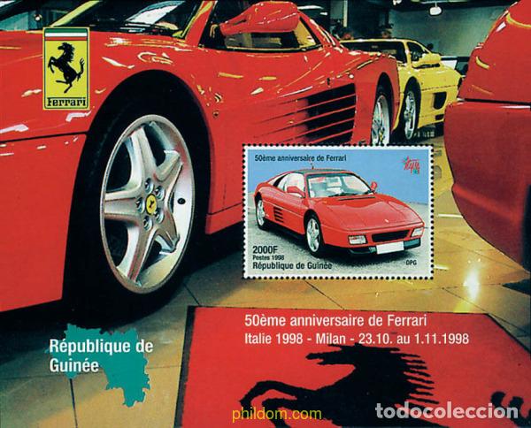 Sellos: 75379 MNH GUINEA 1998 50 ANIVERSARIO DE FERRARI