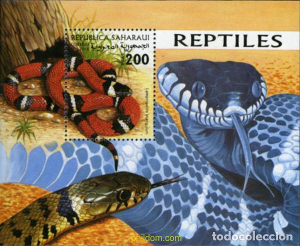 Sellos: 186408 MNH REPUBLICA ARABE SAHAURI DEMOCRATICA 1998 REPTILES