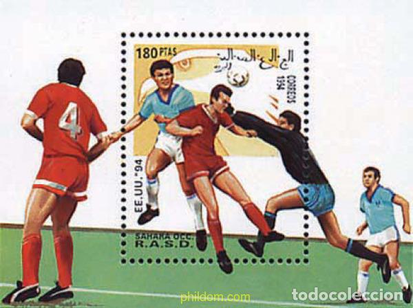 Sellos: 231341 MNH REPUBLICA ARABE SAHAURI DEMOCRATICA 1994 COPA DEL MUNDO DE FUTBOL. USA-94