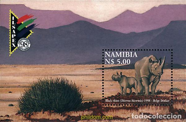 Sellos: 37397 MNH NAMIBIA 1998 ILSAPEX 98. EXPOSICION FILATELICA INTERNACIONAL EN JOHANNESBURGO