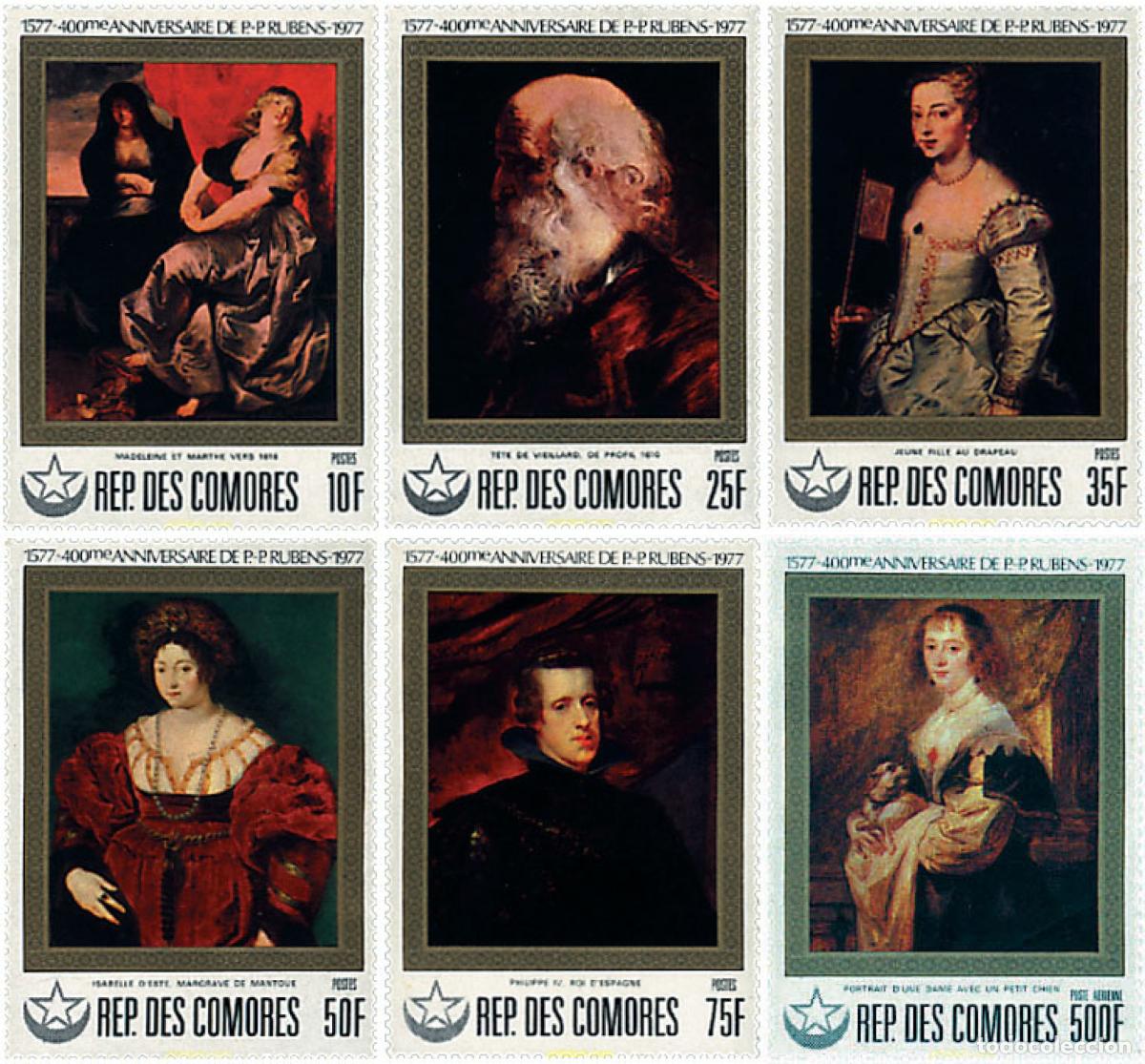 Selos: 73055 MNH COMORES 1978 400 ANIVERSARIO DEL NACIMIENTO DE RUBENS