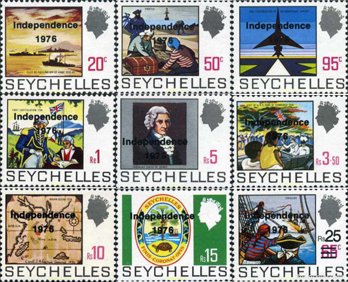 Sellos: 37498 MNH SEYCHELLES 1976 INDEPENDENCIA