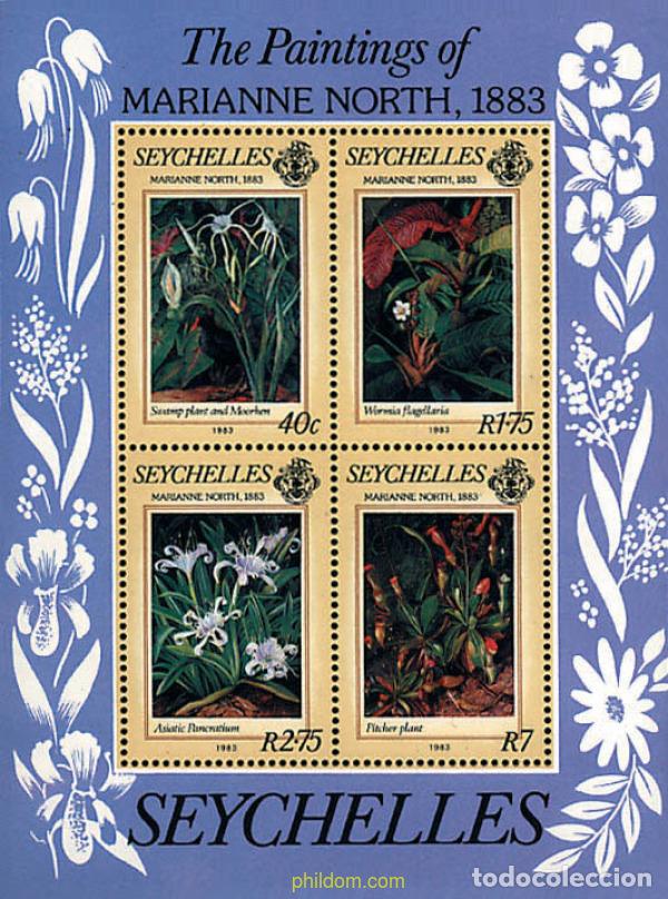 Sellos: 93332 MNH SEYCHELLES 1983 CENTENARIO DEL NACIMIENTO DE MARIANNE NORTH