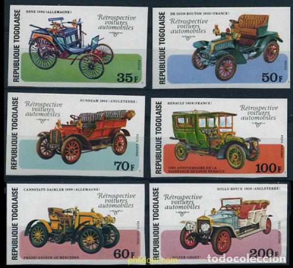 Sellos: 16705 MNH TOGO 1977 AUTOMOVILES ANTIGUOS