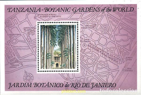 Sellos: 92173 MNH TANZANIA 1992 JARDIN BOTANICO DE RIO DE JANEIRO