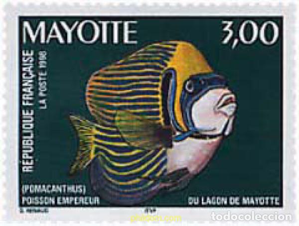 Sellos: 37638 MNH MAYOTTE 1998 PEZ EMPERADOR DEL LAGO DE MAYOTTE